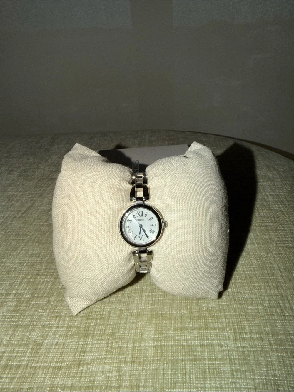 Seiko Classic Women's Silver Link Bracelet Watch - White Dial